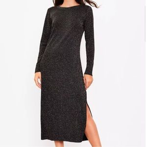 Shimmer long sleeve Loft Dress